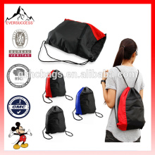 NOUVEAU Colorblock Drawstring Sac à dos Cinch Sack École Fourre-Tout Gym Sac Sport Pack (ES-H051)